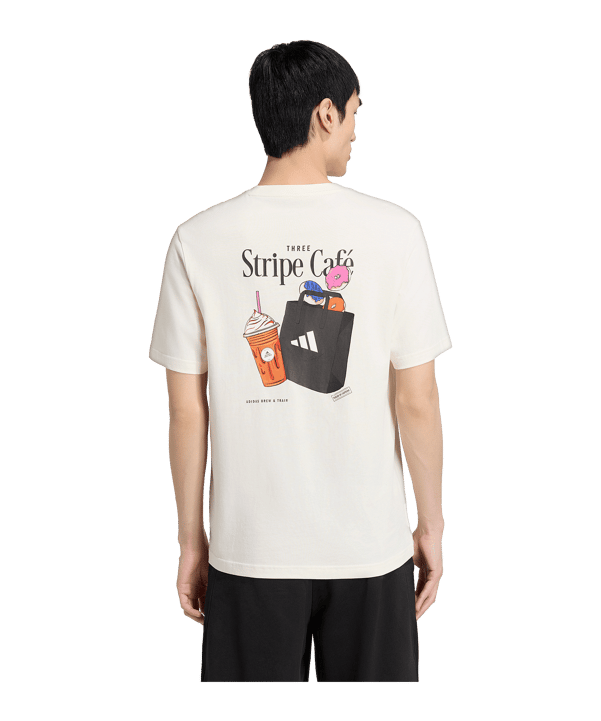 adidas Sportswear Coofe Cafe Donut Bag Graphic T-shirt Wit - wit