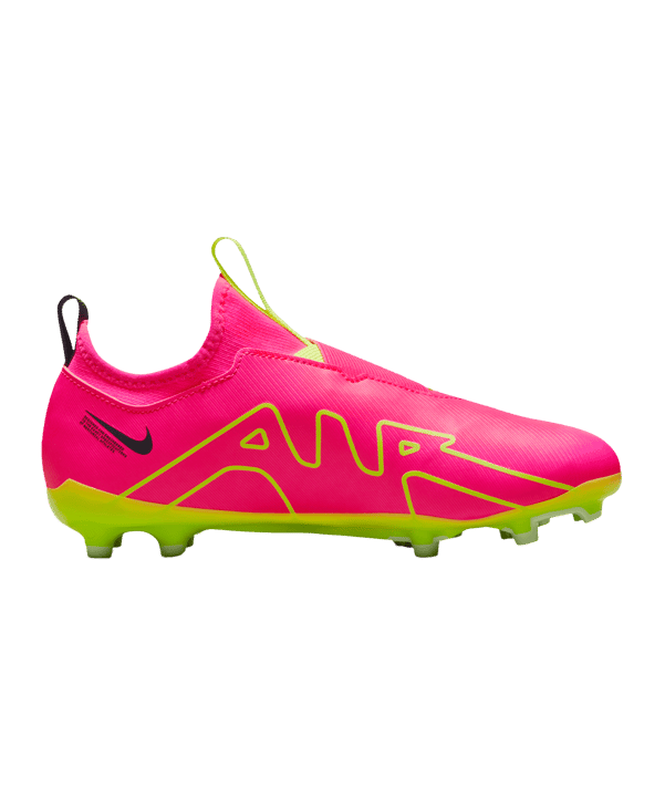 Nike Jr Air Zoom Mercurial Vapor XV Academy FG/MG Luminous Kids Pink Gelb F605 - pink