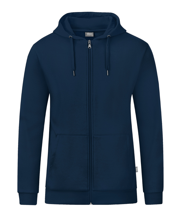 JAKO Organic Kapuzenjacke Blau F900