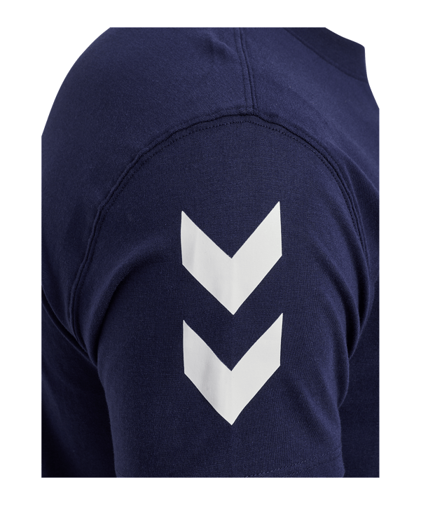 Hummel Go 2.0 Chevron T-shirt Blu C7026 - blu