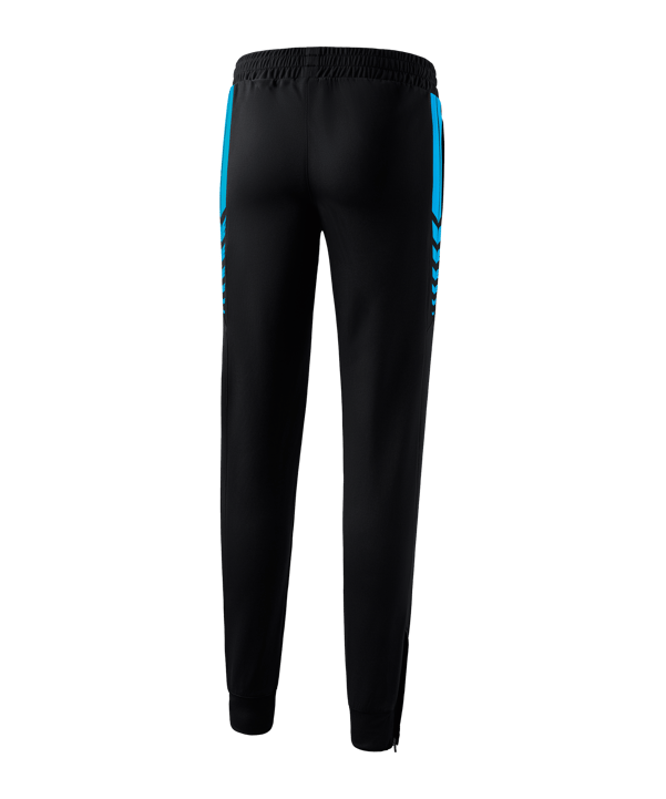 Erima Six Wings Worker Hose Damen Schwarz Hellblau - schwarz