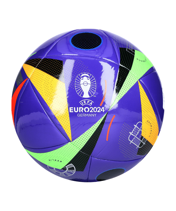 adidas Fussballliebe Pro Beach Spielball EM 2024 Blau Schwarz Silber - blau