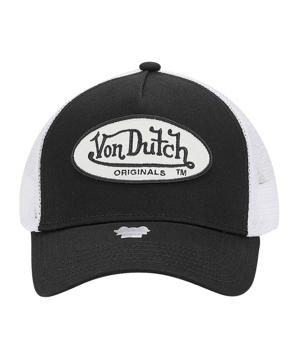Von Dutch Boston Trucker Cap Schwarz Weiss - schwarz