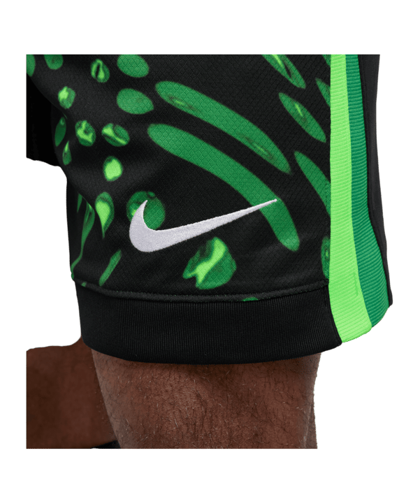 Nike Nigeria Short Away 2024 Schwarz F010 - grau
