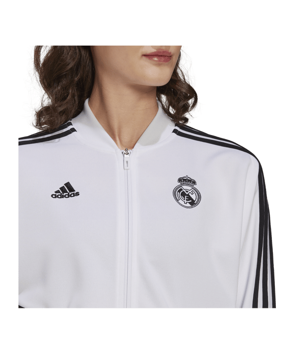 adidas Real Madrid Trainingsjacke Damen Weiss - weiss