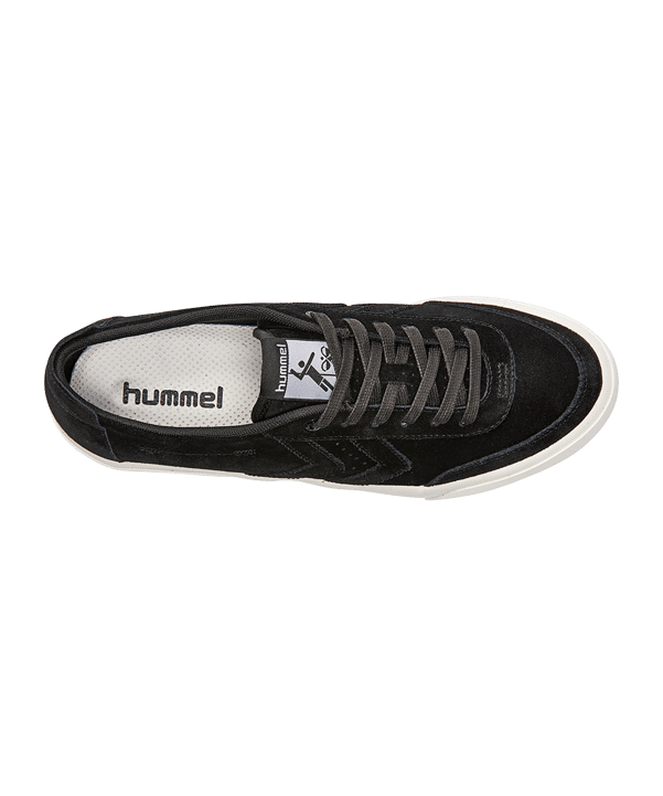 Hummel Stockholm Suede Low Sneaker Schwarz F2001 - schwarz