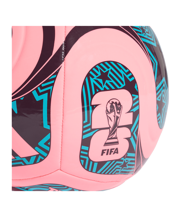 adidas World Cup 26 Trionda Club Ball Weiß - rosa