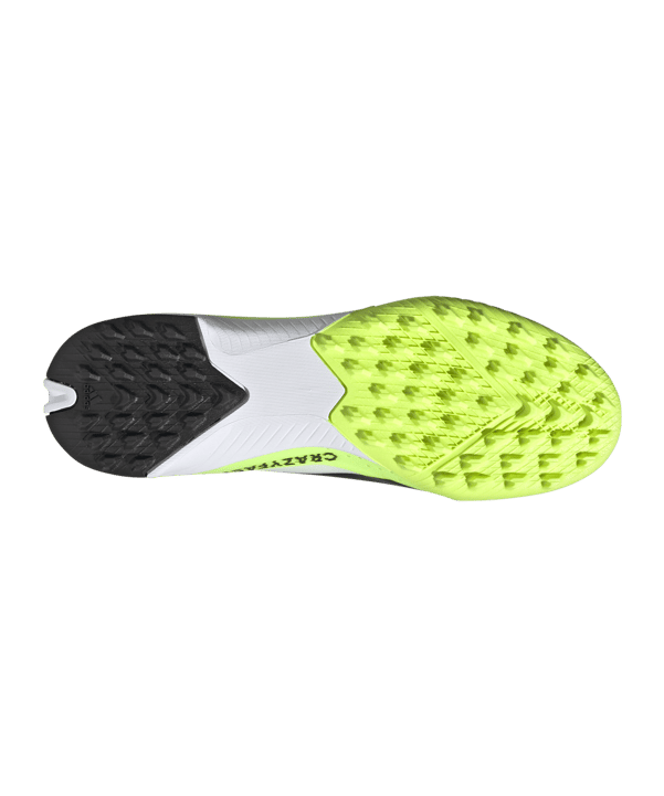 adidas X Crazyfast.3 TF Crazyrush Kids Weiss Schwarz Gelb - weiss