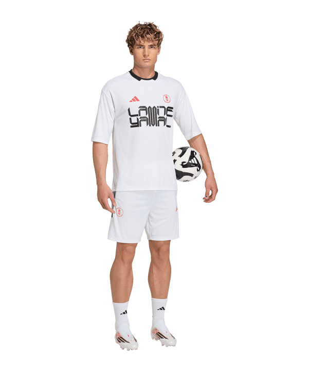 adidas Lamine Yamal Short Weiß - weiss