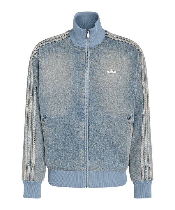 adidas Originals Firebird Adicolor Denim Track Jacke Blau