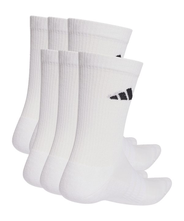 adidas Crew 6er Pack Socken Weiß - weiss