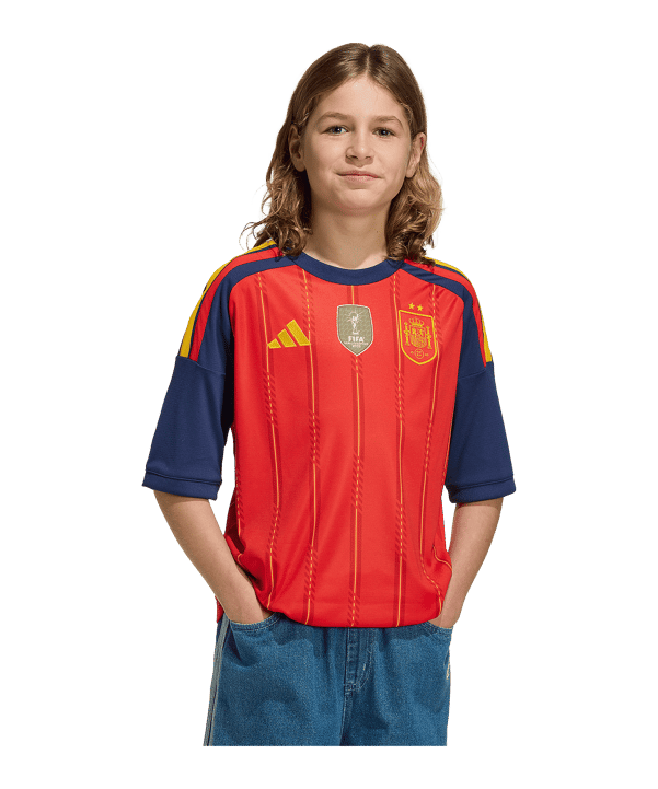 adidas RFEF Spanien Winner Trikot Home 2026 Kids Rot