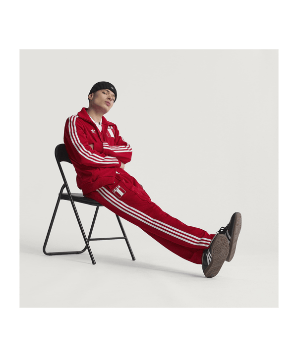 adidas Peru Präsentationsjacke Rot - rot