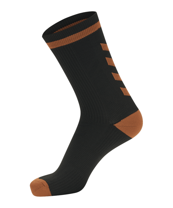 Hummel Elite Low Socken Schwarz Orange F2461 - schwarz