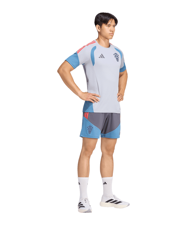adidas Kroatien Tiro Short 2026 Grau - grau