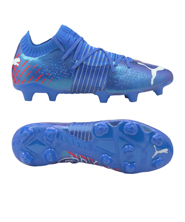 PUMA FUTURE 1.2 Faster Football FG/AG Blau Rot F01 - blau