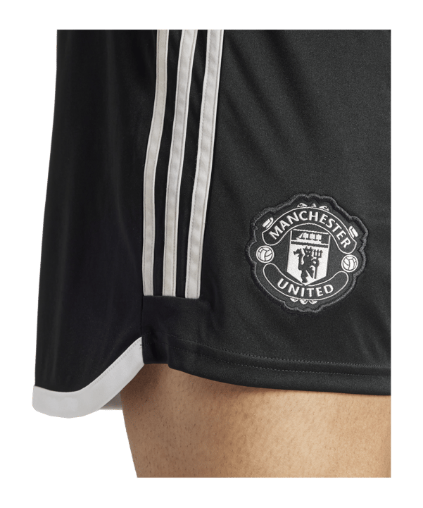 adidas Manchester United Short Away 2023/2024 Schwarz - schwarz