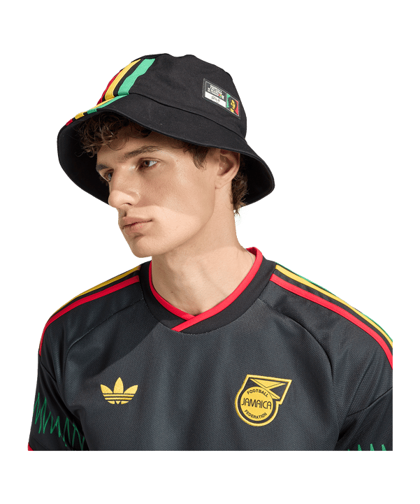adidas JFF Jamaika Trikot Away WM 2026 Schwarz - schwarz