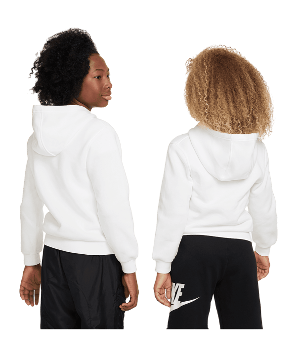 Nike Club Fleece  Hoody Kids Weiss F100 - weiss