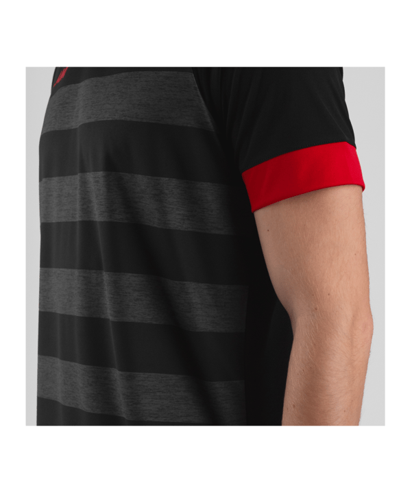 JAKO Celtic Melange KA Trikot Schwarz Rot F809 - schwarz