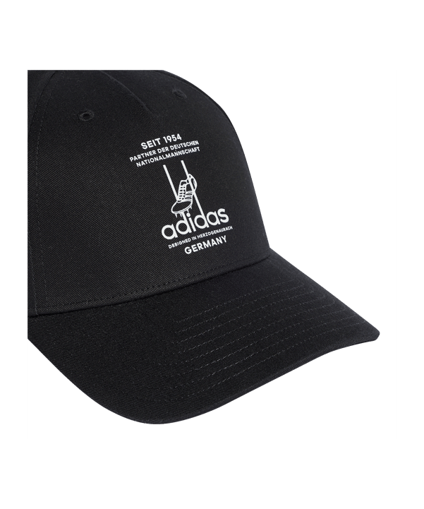 adidas DFB Deutschland Baseball Cap Schwarz - schwarz