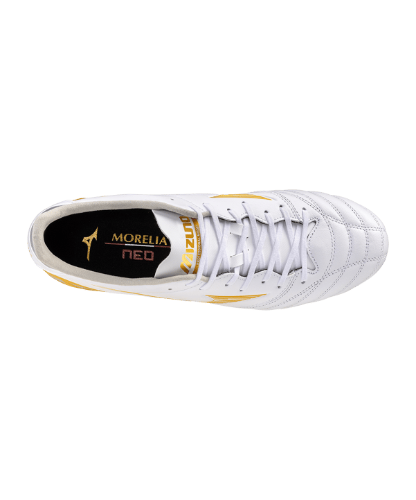 Mizuno Morelia Neo IV Pro SG Bright Gold Weiß F50 - weiss
