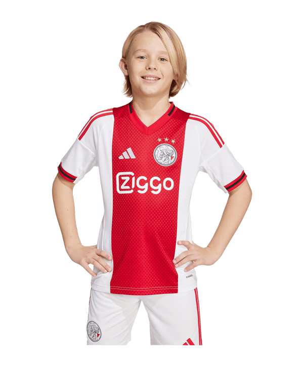 adidas Ajax Amsterdam Trikot Home 2025/2026 Kids Weiß - weiss