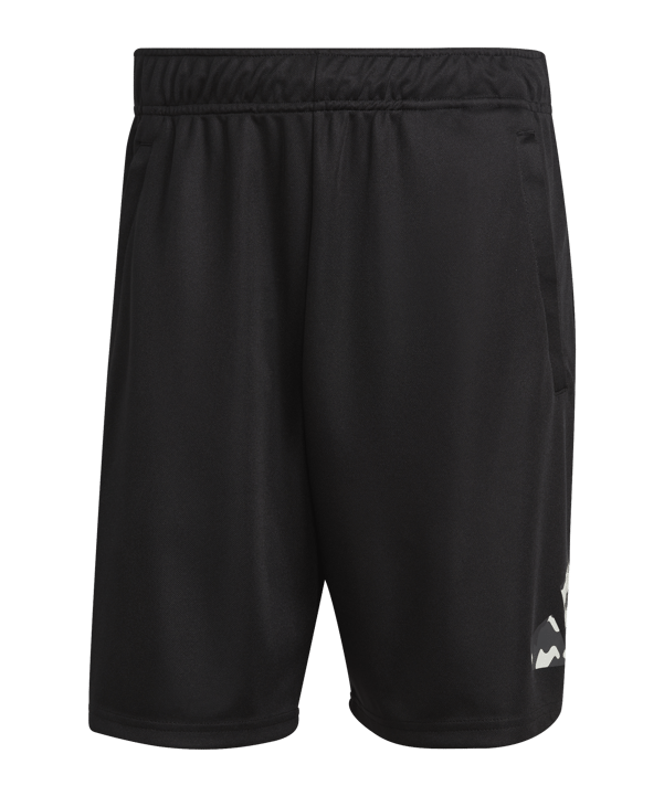 adidas Seasonal Trainingsshort Schwarz Weiss - schwarz