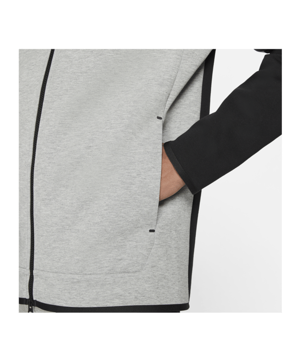 Nike Tech Fleece Windrunner Schwarz Grau F016 - schwarz