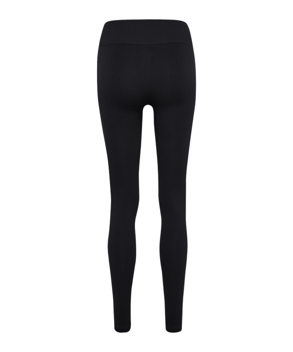 Hummel Pulse Seamless Rib MW Tight Damen Schwarz F2001 - schwarz