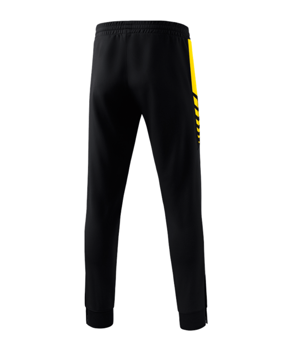 Erima SIX WINGS Trainingshose Schwarz Gelb - schwarz