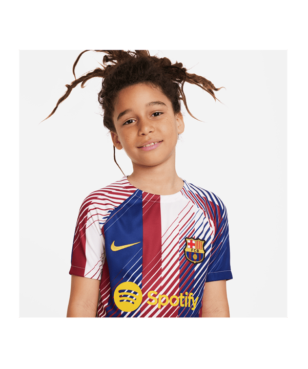 Nike FC Barcelona Trainingsshirt Kids Weiss F101 - weiss