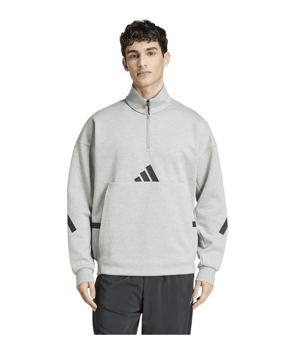 adidas Sportswear Z.N.E. Quarter-Zip Sweatshirt - grau