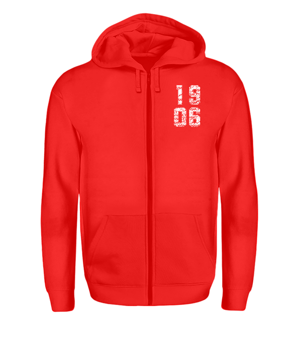 TSV Schopfloch Fullzip Hoody 1906 Block W Rot - rot