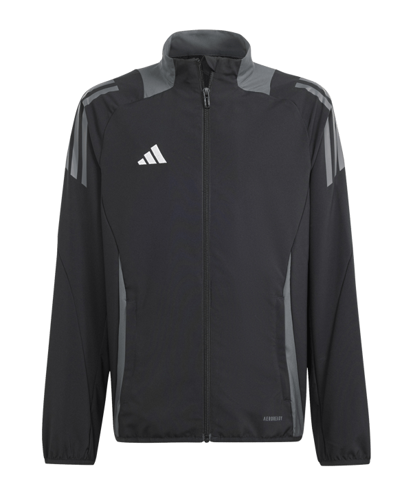 adidas Tiro 24 Competition Präsentationsjacke Kids Schwarz - schwarz