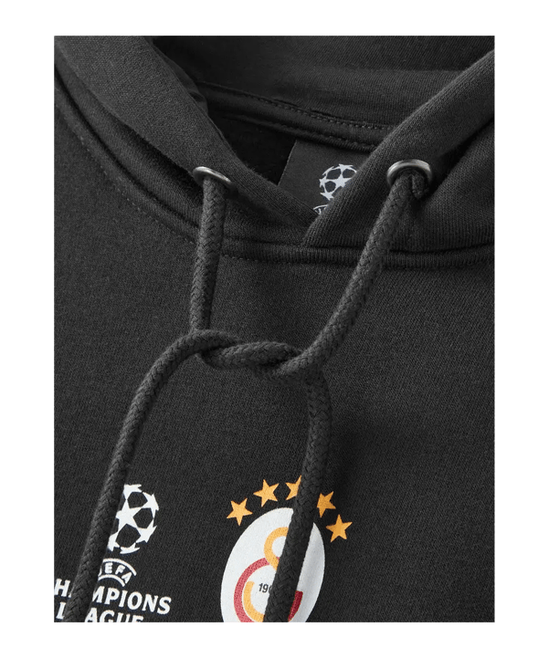 Galatasaray Istanbul UCL Sweatshirt à capuche Noir - noir