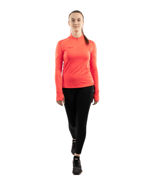 JAKO ZipTop Light Flow Sweatshirt Damen Orange F365 - orange