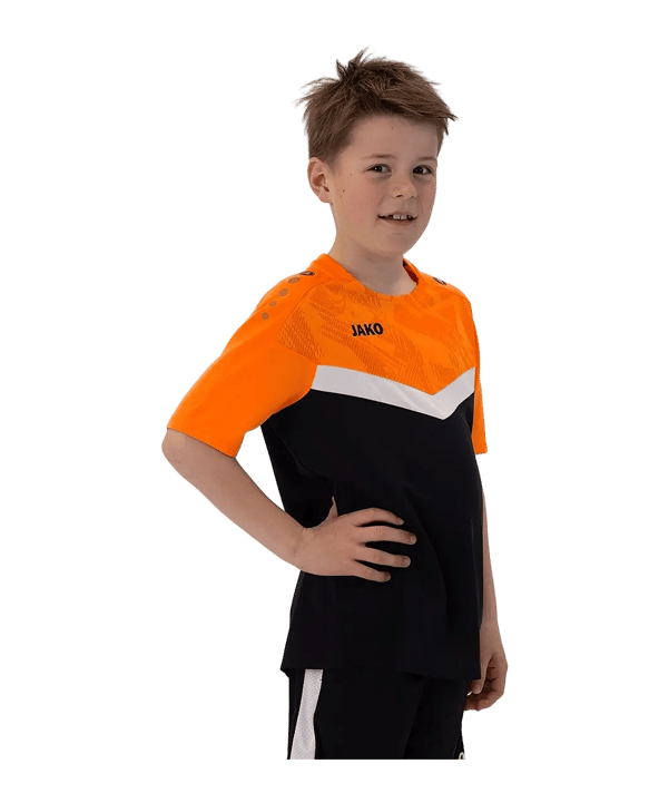 JAKO Icon T-Shirt Kids Schwarz Orange F807 - schwarz
