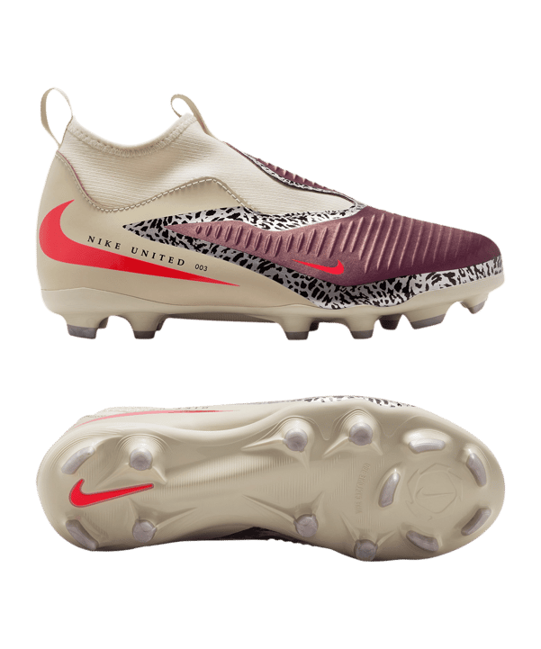 Nike Phantom 6 High FG/MG United Kids Rot F661 - rot