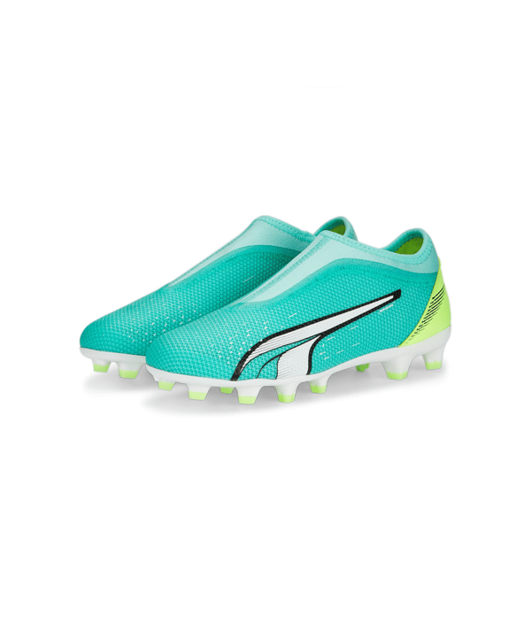PUMA ULTRA Match LL FG/AG Pursuit Jr Kids Türkis Gelb Grün F03 - tuerkis