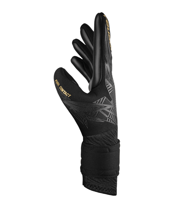 Reusch Pure Contact Infinity TW-Handschuhe Night Spark 2024 Schwarz Gold Schwarz F7706 - schwarz
