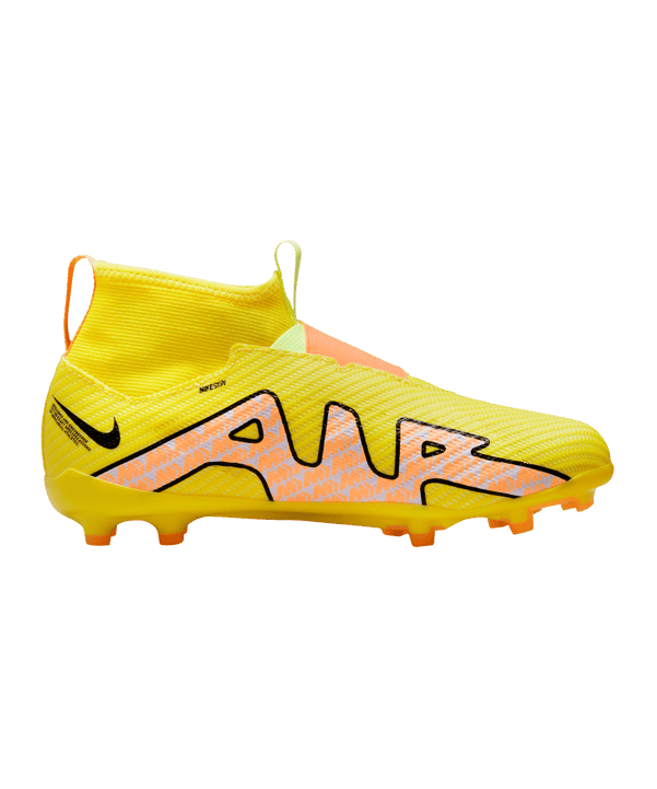 Nike Jr Air Zoom Mercurial Superfly IX Pro FG Kids Lucent Gelb Rosa F780 - gelb