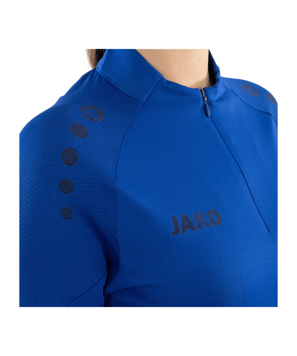 JAKO ZipTop Light Flow Sweatshirt Damen Blau F400 - bleu