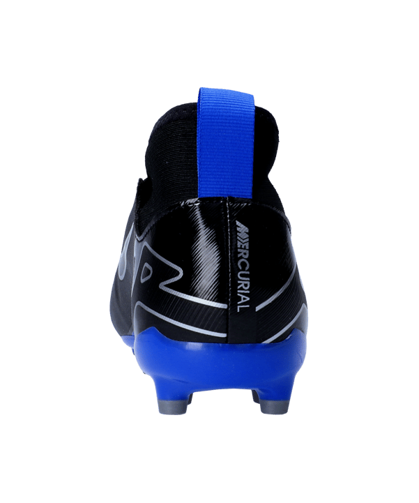 Nike Jr Air Zoom Mercurial Superfly IX Academy FG/MG Shadow Kids Schwarz Silber Blau F040 - schwarz
