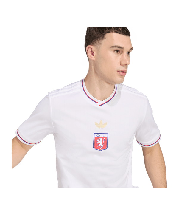 adidas Olympique Lyon 75 Trikot Weiß - weiss