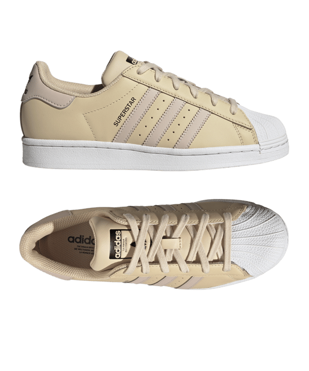 adidas Originals Superstar Damen Gelb Braun - gelb