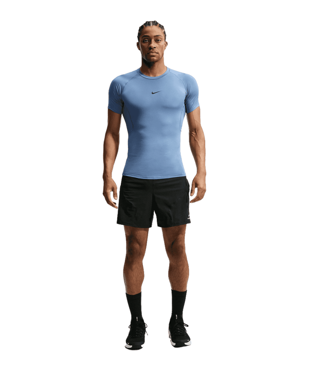 Nike Pro T-shirt Blauw K459 - blauw