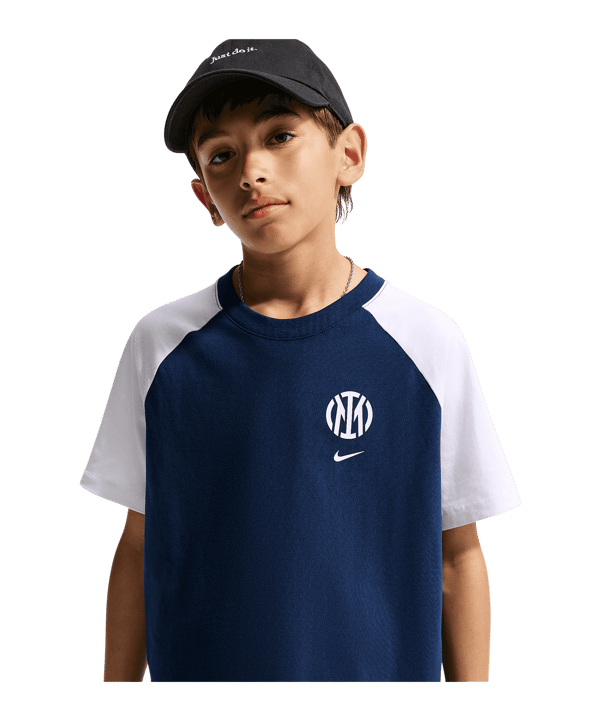 Nike FC Inter Raglan T-shirt Bambini Blu C492 - blu