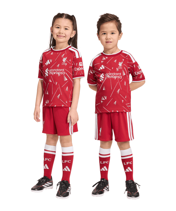 adidas FC Liverpool Trikot Set Home 2026/2027 Kids Rot