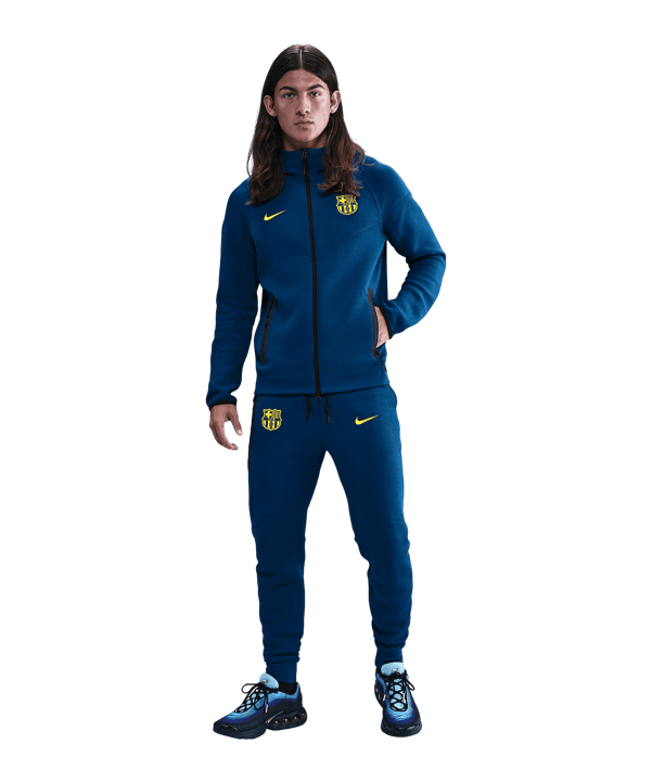 Nike FC Barcelona NSW Fleece Kapuzenjacke Blau F432 - blau